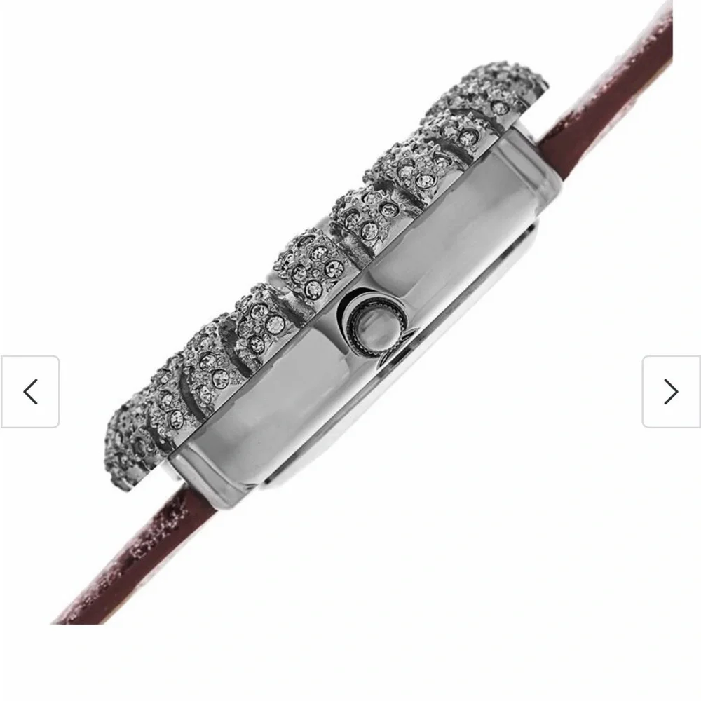 NWOT Burgi Silver and Pink Sparkle Unique Watch • Burning Man Sparkle Watch - Picture 5 of 8